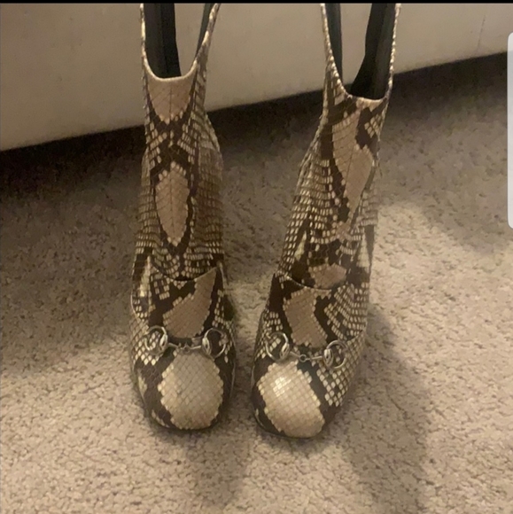 $2,495 Gucci Horsebit Python Booties - Picture 3 of 8